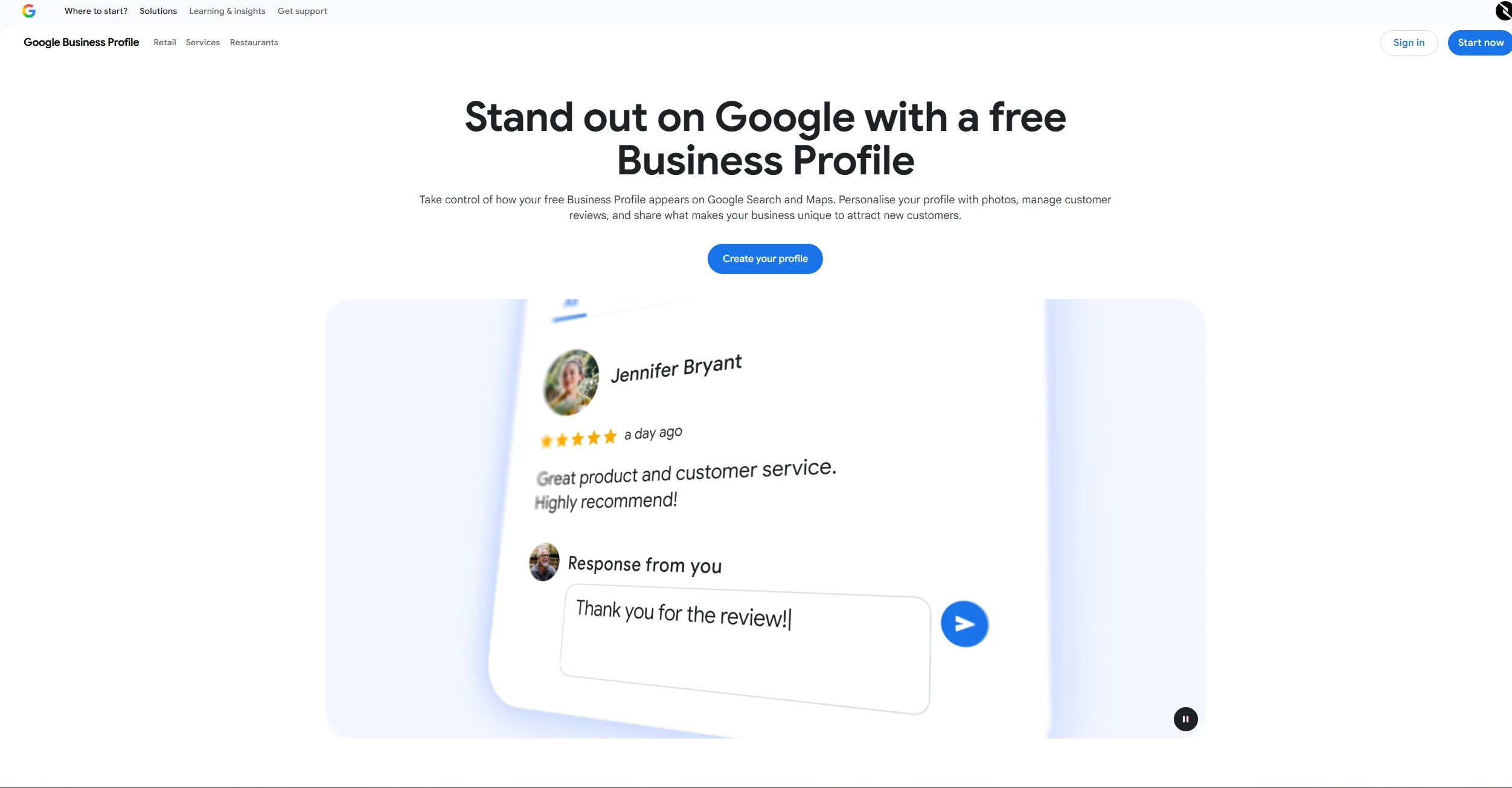 google business profile setup